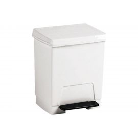 Пластиковый контейнер для мусора Nofer белый, 8 л 14025.W 