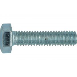 Болт ЕВРОПАРТНЕР DIN933 с шестигранной головкой, с полной резьбой, Zn, 16х80, 2 шт. 2 0383 2 