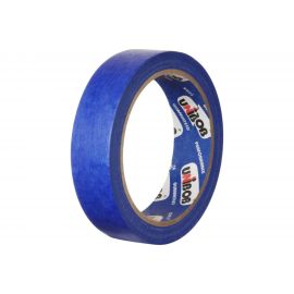 Малярная клейкая лента UNIBOB Профи 25 мм х 25 м для наружн. работ, синий 211734 