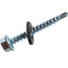 Кровельный саморез Качественный КРЕПЕЖ цинк, 4.8х38 мм, 75 шт 0300171 КЧ 