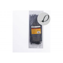 Хомут STEKKER NYCT47-250 нейлоновый 4.7x250 мм, 65 мм, нагрузка 22 кг, черный, 100 шт в упак 32786 