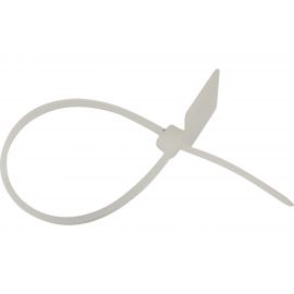 Хомут с площадкой под маркер REXANT 100x2,5 мм, белый, 100 шт. 07-0106-2 