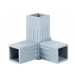 Пластиковый соединитель для трубы ПилотПро 25х25 мм, 3-пал., смежный 16515 