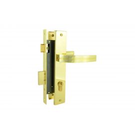 Врезной замок НОРА-М N106-85 К золото, backset 40 мм 17134 