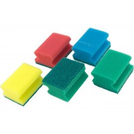 Поролоновая губка с абразивным слоем DolleX PROFILE 85х65х44 мм, 5 шт. GAA-03 