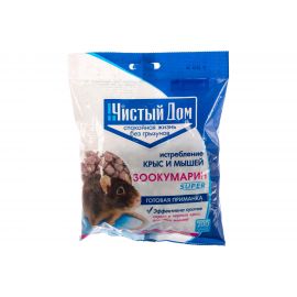 Гранулы от крыс и мышей Чистый дом Зоокумарин супер, 200г 03-763 