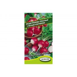 Семена Агрони Редис РОЗОВО-КРАСНЫЙ С БЕЛЫМ КОНЧИКОМ 8856 