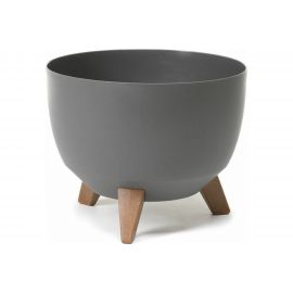 Кашпо на ножках LAMELA Sp.z o. ROMA 881 40х25 см, антрацит 062514 