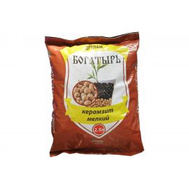 Дренаж Богатырь Керамзит мелкий 2.5 л 4680010311288 