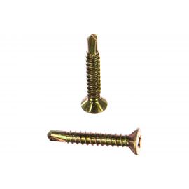 Оконный саморез Метизный двор 3,9x25 сверло, желтый, 15 шт. 4690441000446 