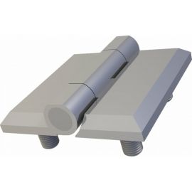 Накладная петля ТРИЗАМ ПН4040.1.2.1 (40х40 мм; металл; хром; 4 шпильки М5; 180 градусов) TRZ0089 