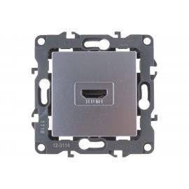 Розетка ЭРА 12-3114-03 HDMI, IP20, 12, алюминий Б0027483 