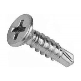 Оконный саморез Метизный двор 3,9x32 сверло, белый, 12 шт. 4690441018434 