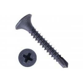 Самонарезающий винт со сверловым концом Grabber Scаvenger PH2 3,5х45 мм, черный фосфат 5000 шт. DS-45 