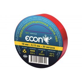 Изолента ECON 19/20/0,13, красный 19201303 