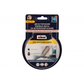 Двусторонняя клейкая лента для крепления зеркал UNIBOB 19 мм х 5 м 134852 
