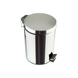 Ведро для мусора Delphinium Н102-5L 5 л, хром 102174 