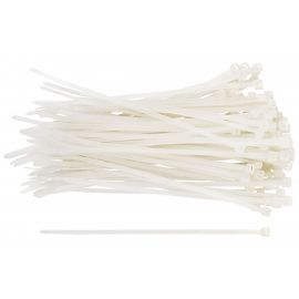 Нейлоновые хомуты для проводов FIT белые, 100 шт., 3,6х150 мм 60368 