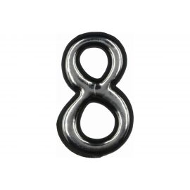 Цифра 8 Левша (50 мм; пластмасса клеящаяся; хром) У4-9108.Х 