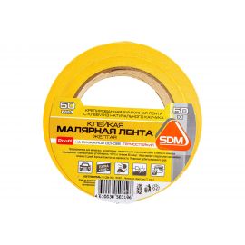 Малярная клейкая лента SDM автомобильная, 50 мм, 50 м ГОСТ 00-00005413 