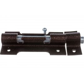 Накладной засов Делга ОСНОВНОЙ (медь; с круглым ригелем; 150 мм) Д809 