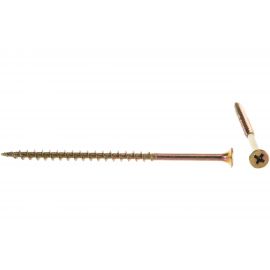 Саморез КРЕП-КОМП жёлтый цинк PH-2 по дереву 4,2х89 100 шт ждп8942ф 