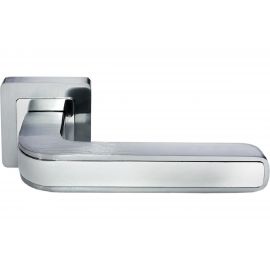 Дверная ручка MORELLI ""EON"", цвет-матовый хром/хром MH-46 SC/CP-S55 9012227 