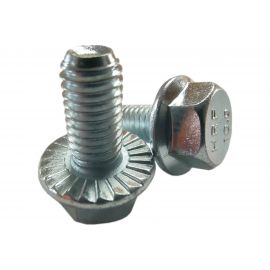 Болт с фланцем ZAMETAL 8x16 пр. 10.9, DIN 6921, оц., с насеч. 350 шт ZA082624 