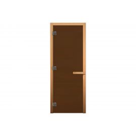 Стеклянная дверь Везувий бронза, матовая 1, коробка Хвоя О-1200041 