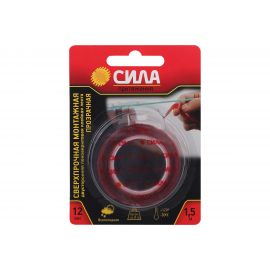 Сверхпрочная монтажная двусторонняя пеноакриловая Сила 12 мм х 1.5 м Б0046371 