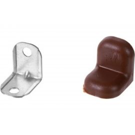 Мебельный уголок Левша 20x20, с декоративной накладкой, коричневый, 4 шт. У8-5129.К 