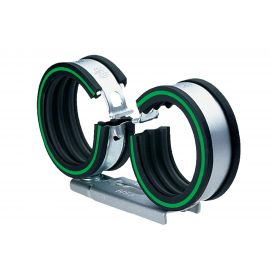 Двойной хомут Mupro VARIO для медных труб, оцинкованный, с изол. DGL, M8, 22 мм 107304.1 