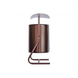 Металлическая урна Комплект-АГРО круглая с крышей 25 л KA7614 