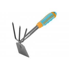 Комбинированная мотыжка Yard трапеция, 3 зуба, двухкомпонентная рукоятка 330x193 мм 66-1-605 