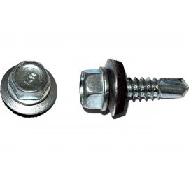 Кровельный саморез Kenner цинк, с шайбой EPDM, 6,3x38, 2000 шт. ск6338 