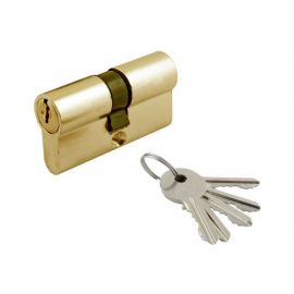 Цилиндровый механизм HOME 60 мм, 5 ключей, цвет золото, ЦАМ CICAM60KK 