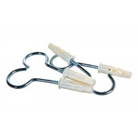 Крюк-шуруп ЕВРОПАРТНЕР Zn d5,4хL80 в компл. c дюбелем MULTI 10x40 4шт. MP 320 17 