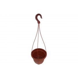 Кашпо Мультипласт Групп НИКА с подвесом и поддоном 230мм 4л терракот MPG6450 