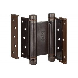 Барная пружинная петля двойного действия ALDEGHI LUIGI SPA 125х48х42 мм, цвет: бронза, к-т: 2 шт + ключ с декоративными шурупами 101AB125B 