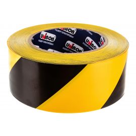 Разметочная клейкая лента UNIBOB 50 мм х 50 м, желто-черная 215005 