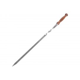 Шампур с деревянной лакированной ручкой СИМАЛЕНД 700x15x3 мм 3310261 