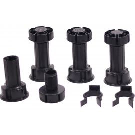 Комплект для кухонного цоколя ООО ДЕКОПЛИНТ 100 мм (цокольная ножка - 4 шт., клипса - 2 шт.) Комплект для цоколя 