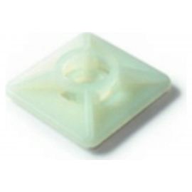 Квадратная платформа с самоклеящимся дном SapiSelco 27x27 мм, полиамид 6.6, уп. 100 шт. BAS.2MT.508 