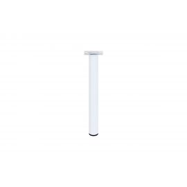 Ножка Tech-Krep D30х300 круглая, нерегулируемая, белая - накладка 151267 