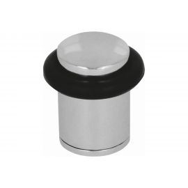 Дверной стопор Amig никель с черной резинкой 5744 