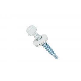 Кровельный саморез Госкреп 4.8х28 мм, RAL 9003, белый, 300 шт., большой пластиковый контейнер, 1000 мл 2-0016610 