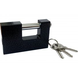 Навесной замок BOHRER ВЧ-91 с прямой дужкой дужка 12 мм, 3 ключа 91x18x58 мм 71040911 