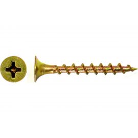 Саморез по дереву КРЕП-КОМП жёлтый цинк PH-2, 3,5х35, 80 шт. ждп3535мф 