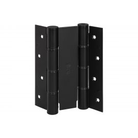 Барная пружинная петля двойного действия ALDEGHI LUIGI SPA 155х27х40 мм, цвет: матовый чёрный, к-т: 2 шт + монтажный набор 87NO155-40 