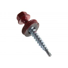 Кровельный саморез КРЕП-КОМП 4,8x35 RAL3003, красный рубин 250шт ск353003ф 